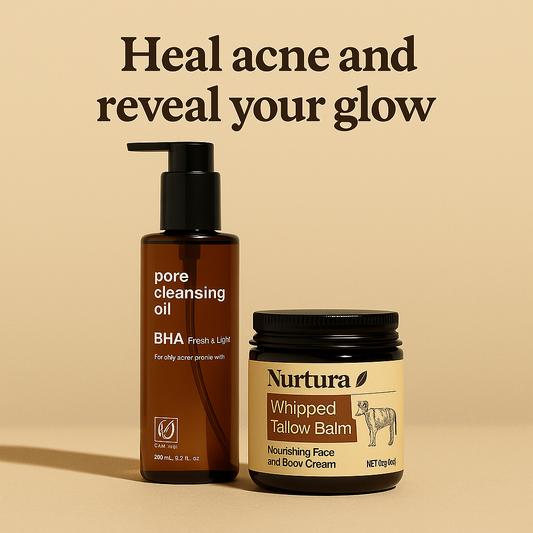 Tayyib Tallow Acne & Glow BHA Cleanser Set